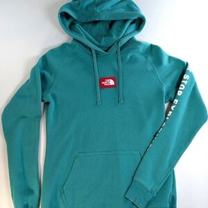 Teal North Face Pullover Hoodie